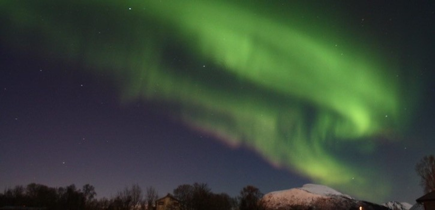 Nordlys over Blåbyen